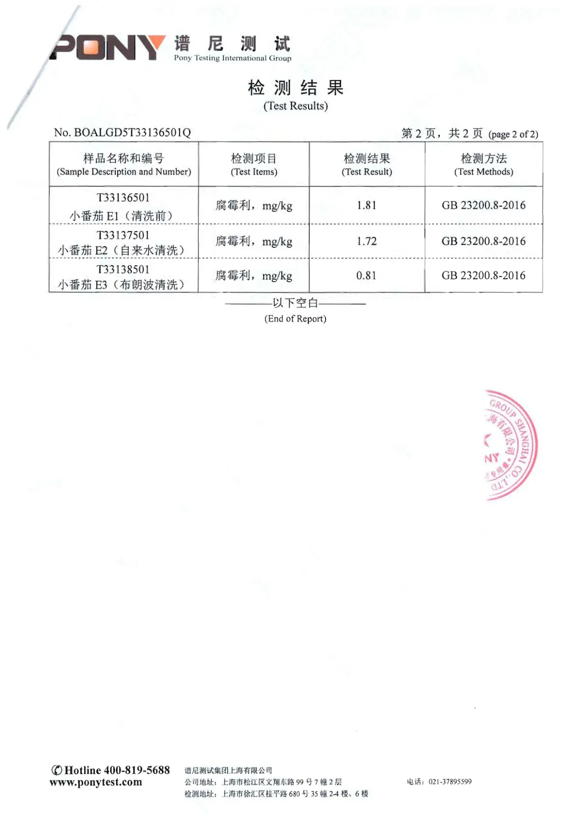 谱尼农残-腐霉利 第3页